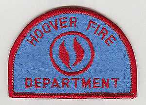 Hoover,  Alabama  Fire Dept.  (Red on Blue)