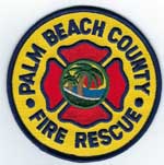 Palm Beach County, Florida  Fire Rescue  (Old Style, 3 3/4 inches)