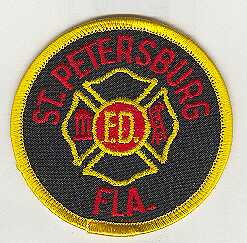 St. Petersburg,  Florida  Fire Dept.  (USED, Black)  OLD