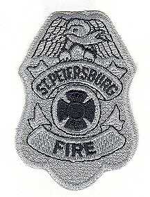 St. Petersburg,  Florida   Fire Dept.  (Badge Patch)  Silver