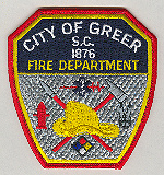 Greer, South Carolina  Fire Dept.