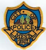 Mesa, Arizona  Police  (Old Style, Sewn in border)