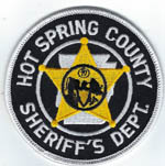 Hot Spring County, Arkansas SD.  (Old Style, Black on gold seal)