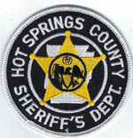 Hot Springs County, Arkansas  SD.  (Old Style, Black & Gold seal, MISSPELLED)