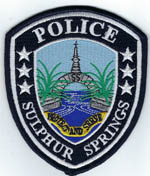 Sulphur Springs, Arkansas  Police  (Black Border)