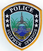 Sulphur Springs, Arkansas  Police  (Gold Border)