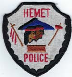 Hemet, California  Police  (Old Style)