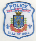 Hull, Quebec  Police  (Blue Border) (DEFUNCT 2002)