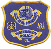 Waterbury, Connecticut  Police  (Shield Shape)