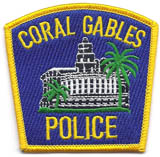 Coral Gables, Florida  Police  (Fully Embroidered)
