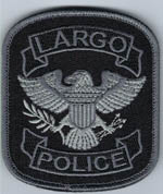 Largo, Florida  Police  S.I.R.T.  (Gray on Black, Velcro)