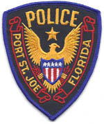 Port St. Joe, Florida  Police  (Old Style, Stock Eagle)