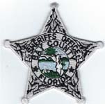 Bay County, Florida  S.O.  Badge Patch  Silver  (Dark Green Seal)