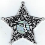 Bay County, Florida  S.O.  Badge Patch  Silver  (Light Green Seal)