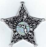 Franklin County, Florida  S.O.  Badge Patch  Silver  (Light Green Seal)