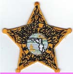 Gadsden County, Florida  S.O.  Badge Patch  Gold  (Light Green Seal)