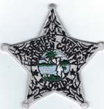 Gadsden County, Florida  S.O.  Badge Patch  Silver  (Dark Green Seal)