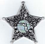 Gadsden County, Florida  S.O.  Badge Patch  Silver  (Light Green Seal)