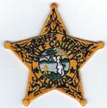 Gulf County, Florida  S.O.  Badge Patch  Gold  (Dark Green Seal)