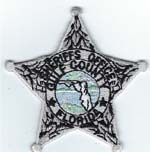 Gulf County, Florida  S.O.  Badge Patch  Silver  (Light Green Seal)
