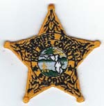 Holmes County, Florida  S.O.  Badge Patch  Gold  (Dark Green Seal)