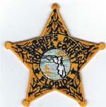 Holmes County, Florida  S.O.  Badge Patch  Gold  (Light Green Seal)