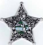 Holmes County, Florida  S.O.  Badge Patch  Silver  (Dark Green Seal)