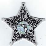 Holmes County, Florida  S.O.  Badge Patch  Silver  (Light Green Seal)