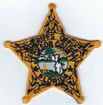 Jackson County, Florida  S.O.  Badge Patch  Gold  (Dark Green Seal)