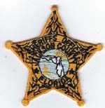 Jackson County, Florida  S.O.  Badge Patch  Gold  (Light Green Seal)