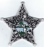 Jackson County, Florida  S.O.  Badge Patch  Silver  (Dark Green Seal)