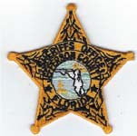 Jefferson County, Florida  S.O.  Badge Patch  Gold  (Light Green Seal)