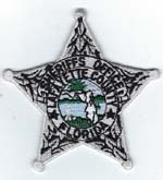 Lafayette County, Florida  S.O. Badge Patch  Silver  (Dark Green Seal)
