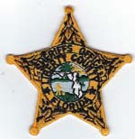 Liberty County, Florida  S.O. Badge Patch  Gold  (Dark Green Seal)