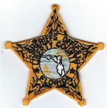 Liberty County, Florida  S.O. Badge Patch  Gold  (Light Green Seal)