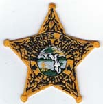 Madison County, Florida S.O.  Badge Patch  Gold  (Dark Green Seal)