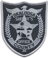 Okaloosa County, Florida  S.O.  SWAT  (Gray on Black)