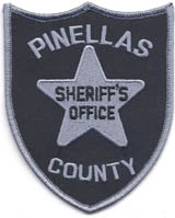 Pinellas County, Florida  S.O.  Flight & Marine Units (Old Style, Gray on Black)