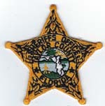 Taylor County, Florida  S.O. Badge Patch  Gold  (Dark Green Seal)