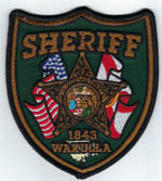 Wakulla County, Florida  Sheriff  (2 flags, Not fully Embroidered)