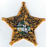 Wakulla County, Florida  S.O. Badge Patch  Gold  (Dark Green Seal)
