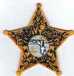 Wakulla County, Florida  S.O. Badge Patch  Gold  (Light Green Seal)
