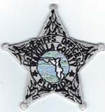Wakulla County, Florida  S.O. Badge Patch  Silver  (Light Green Seal)