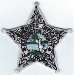 Washington County, Florida  S.O.  Badge Patch  Silver  (Dark Green Seal)