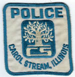 Carol Stream, Illinois  Police  (USED, Old Style)