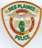 Des Plaines, Illinois  Police  (Old Style, White)