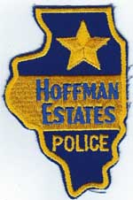 Hoffman Estates, Illinois  Police  (Old Style, State Shape)