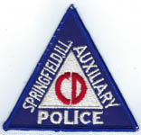 Springfield, Illinois  Auxiliary Police  (Old Style, Fatter letters, DEFUNCT March-1978)