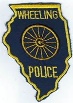 Wheeling, Illinois  Police  (Old Style, OFF CENTER)