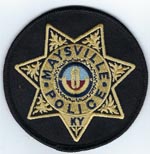 Maysville, Kentucky  Police (Cloth Badge)  Gold